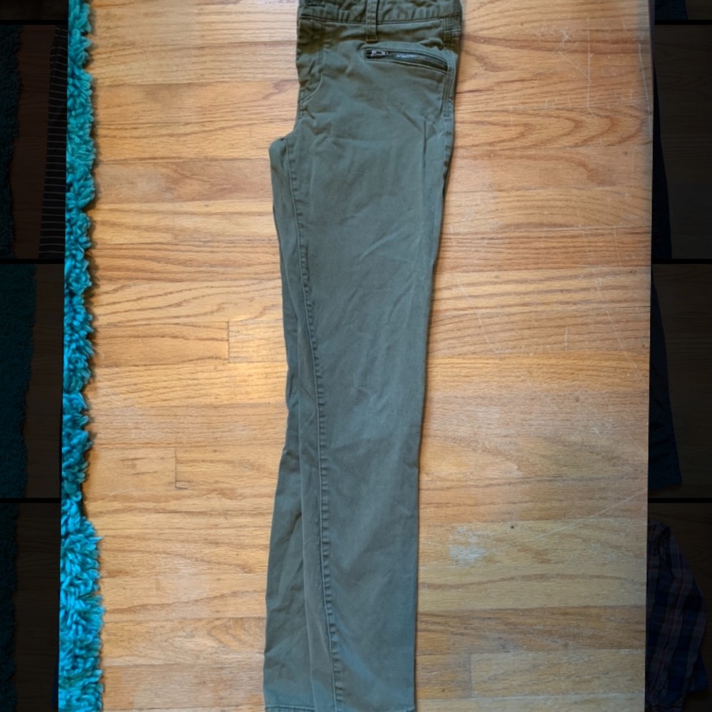 banana republic army green jeans